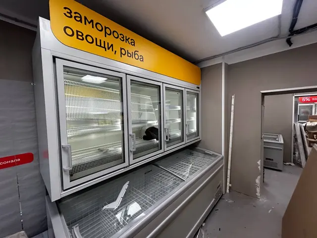 Морозильный отдел в работе: шкафы и бонета