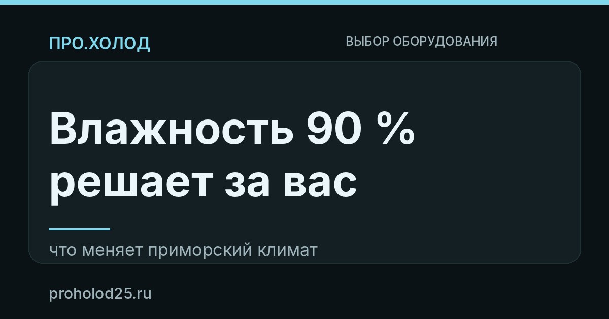 Какой кондиционер выбрать во Владивостоке: влажность, соль и тайфуны